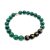 Halbedelstein Armband Malachit & Gravur