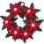 Christmas Flower Wreath, 37cm
