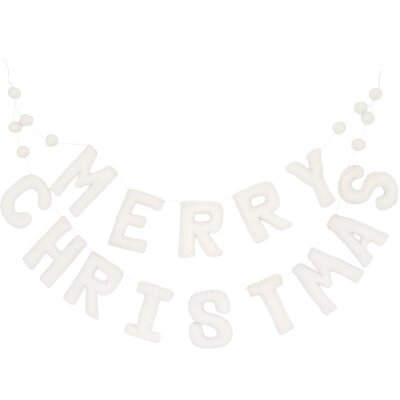 Deko-Filzkette Girlande MERRY CHRISTMAS