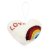 Felted Christmas Hanger white Heart