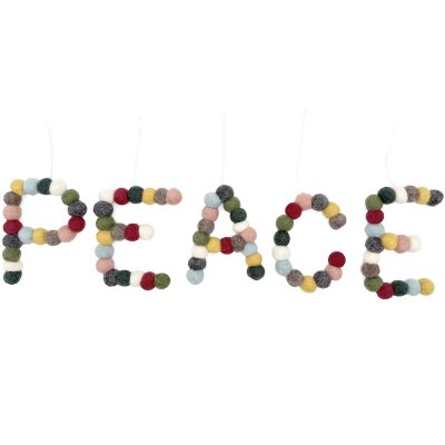Felted Hanger Letters Set Peace
