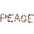 Felted Hanger Letters Set Peace