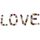 Filzanhänger-Buchstaben LOVE
