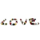 Filzanhänger-Buchstaben LOVE