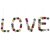 Filzanhänger-Buchstaben LOVE