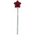 Filzstecker Stern am Stiel dahlienrot
