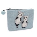 Filzbeutel kleiner Waschbär 15 x 12 cm