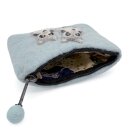 Filzbeutel kleiner Waschbär 15 x 12 cm