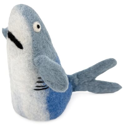 Eierwärmer Haifisch taubenblau