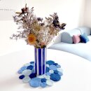 Tischset Platzmatte Kreise 38 cm blau mix