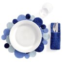 Table Set Placement Dots blue
