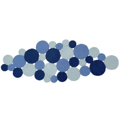 Table Runner Dots blue