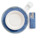 Placemat Contrast Egde paris blue