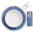 Placemat Contrast Egde paris blue