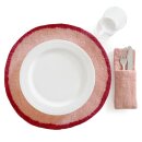 Tischset Platzmatte Kontrast 38 cm rund pfingstrose