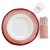 Tischset Platzmatte Kontrast 38 cm rund pfingstrose