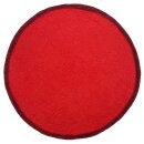 Tischset Platzmatte Kontrast 38 cm rund korallenrot