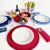 Placemat Contrast Egde coral red