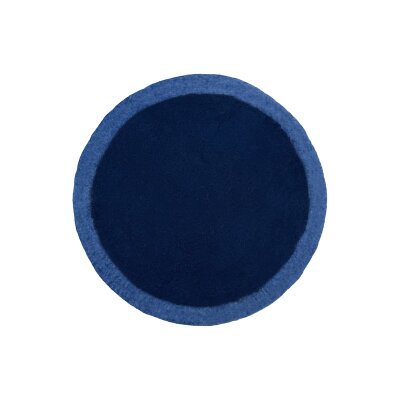 Tassenuntersetzer Kontrast 9 cm atlantikblau
