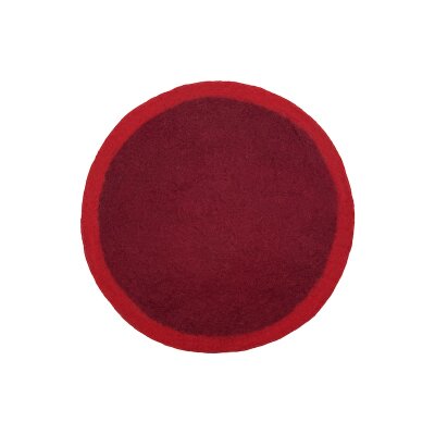 Tassenuntersetzer Kontrast 9 cm dahlienrot