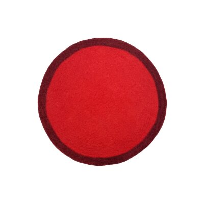 Tassenuntersetzer Kontrast 9 cm korallenrot