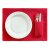 Tischset Platzmatte Basic 33 x 45 cm korallenrot