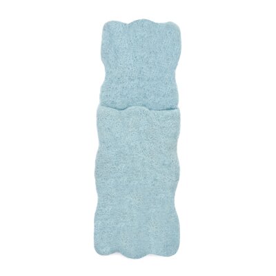 Besteckhülle Welle 23 cm pastellblau