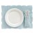 Besteckhülle Welle 23 cm pastellblau