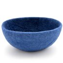 Filzkorb zweifarbig rund parisblau 22 cm