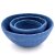 Filzkorb zweifarbig rund parisblau 22 cm