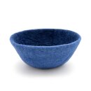 Filzkorb zweifarbig rund parisblau 16 cm