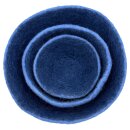 Felted Basket Two Tone 11cm blue