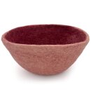 Filzkorb zweifarbig rund pfingstrose 22 cm