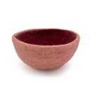 Filzkorb zweifarbig rund pfingstrose 16 cm