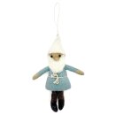 Filzanhänger Nikolaus-Wichtel pastell 5er-Set