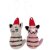 Christmas Cat Ornament - pink
