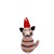 Christmas Cat Ornament - pink