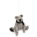 Filzanhänger Eisbär hellgrau