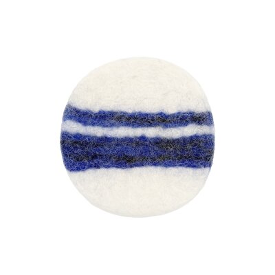 Tassenuntersetzer 4er Set blaue Streifen 9 cm