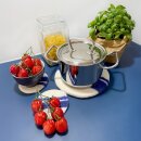 Filz-Topfuntersetzer blaue Streifen 20 cm