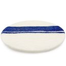 Filzsitzkissen blaue Streifen 36 cm