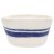 Filzkorb oval blaue Streifen groß 40 cm