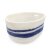 Filzkorb oval blaue Streifen klein 30 cm