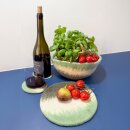 Filzkorb rund grüner Farbverlauf klein 22 cm