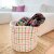 Colorful Checkered Basket - Tall Felted Container