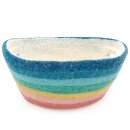 Filzkorb Regenbogen pastell mit Griffen 29 cm