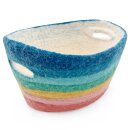 Filzkorb Regenbogen pastell mit Griffen 29 cm