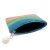 Felt Pouch with Stripe Design - pastel