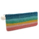 Stiftebeutel Regenbogen pastell 22 x 9 cm