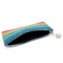 Stiftebeutel Regenbogen pastell 22 x 9 cm